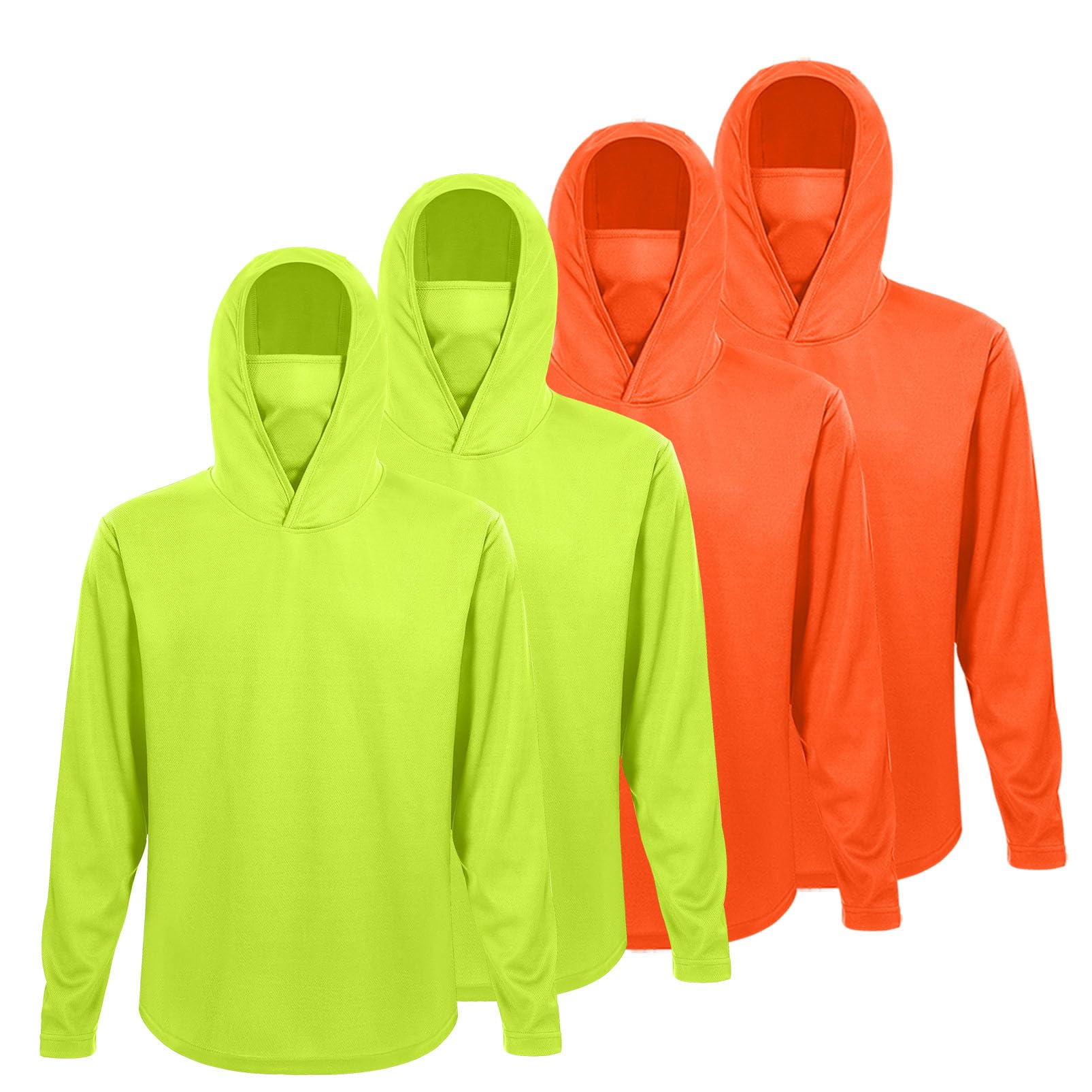 4 Pack Men's Running Hoodie wi - Fishing Mask Sun Protection recensione e prezzo