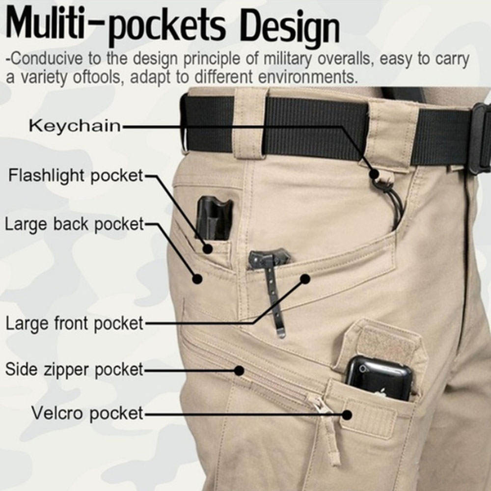 Men's Tactical Cargo Pants 6XL - Fishing Pants Waterproof recensione e prezzo